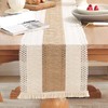 INHEMING Macrame Table Runner with Tassels, Beige Table Runner in