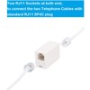 Long Telephone Extension Cord 10 FT, White, Phone Cable Line