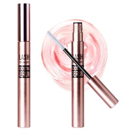 Eyelash Growth Serum, Lash Serum with Brush Head, Safe & Gentle Lashes Care, Sheen and Nourish, Deep Repair, Eyelash Serum for Creates Thick, Long, Curled Eyelashes, Natural Longer (0.123oz/3.5g)