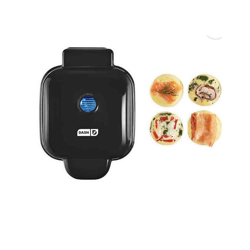 Dash Egg Bite Maker With 4 Silicone Mold Black Color