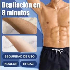 Crema Depilatoria Íntima Hombre Todo Cuerpo Espátula