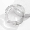 GIGB PBDK Chunky Transparent Acrylic Bracelet for Women Large Irregular