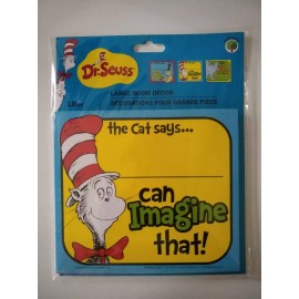 Unbranded Dr. Seuss Large Room Decor The Cat Says Can Imagine That 3 designs 18 pcs total