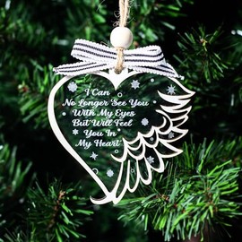 Memorial Wooden Hanging Christmas Ornament for Loved Ones (OCM004)