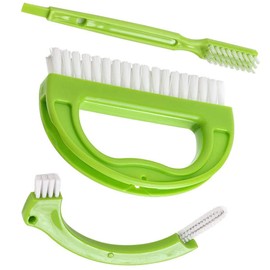 ANCLLO Grout Brush (3-in-1), Stiff Cleaning Brush for the Whole Household such as Shower, Bathroom, Kitchen, Seams, Floor Line Grout Brush & Tile Brush - Effective Cleaning Brush Nylon Brush