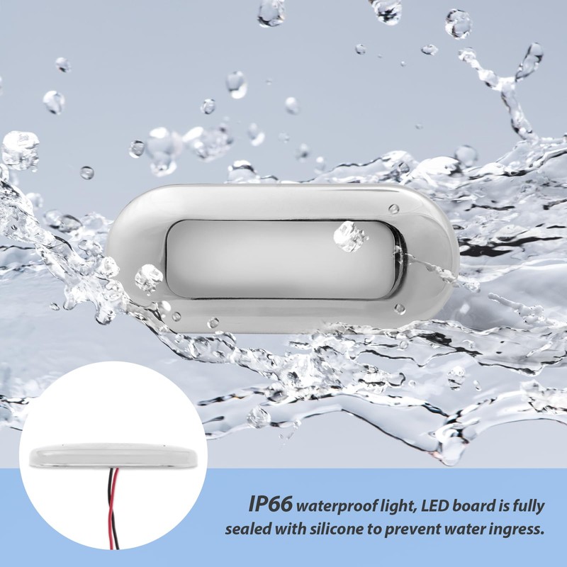 Dream Lighting 12V DC LED Courtesy Light Oblong Step Stairway