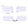 Slakerbe 4Pcs Exterior Door Handles Front Rear Left Right Driver