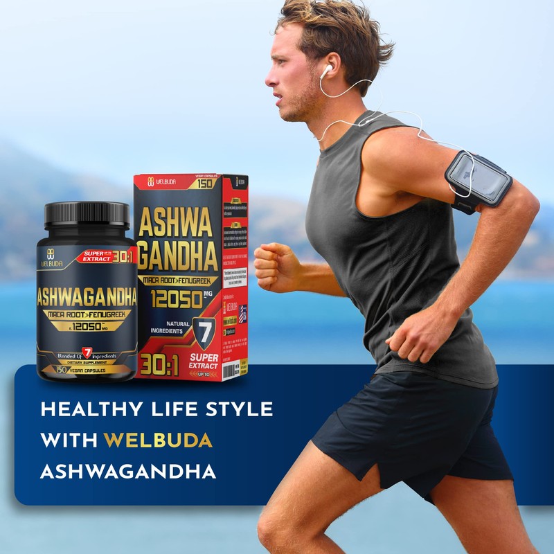 150 Capsules - Ashwagandha Capsule - Great Strength 12050mg. Blende
