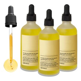 Aceite Vegano Natural 3pcs Para El Crecimiento Del Cabello