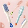 Self-Cleaning Volume Hairbrush Hairbrush White 4ea