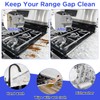 Stove Gap Covers Stainless Steel 2 Packs, 13.8"-27.5" Retractable Range