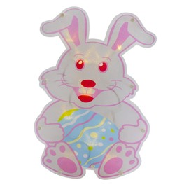 Northlight 14" Battery Operated LED Lighted Easter Bunny Window Silhouette