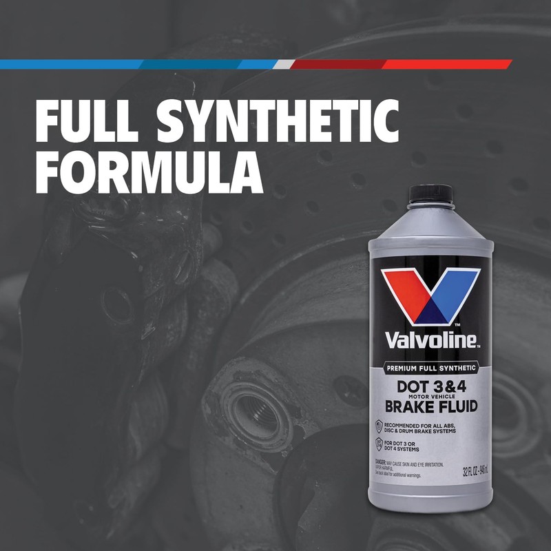 Valvoline DOT 3 & 4 Synthetic Brake Fluid with High