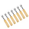 STOBAZA 7pcs Pineapple v Cutter Pineapple Fork Pineapple Paring Cutter