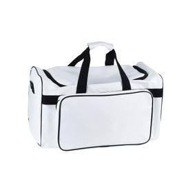 YXQ Sneaker Bag, 30L Large Capacity Multi-Function 4-Layer Gym Bag with Durable Shoulder Strap Adjustable Waterproof Travel Bag for Men,Colorful,White