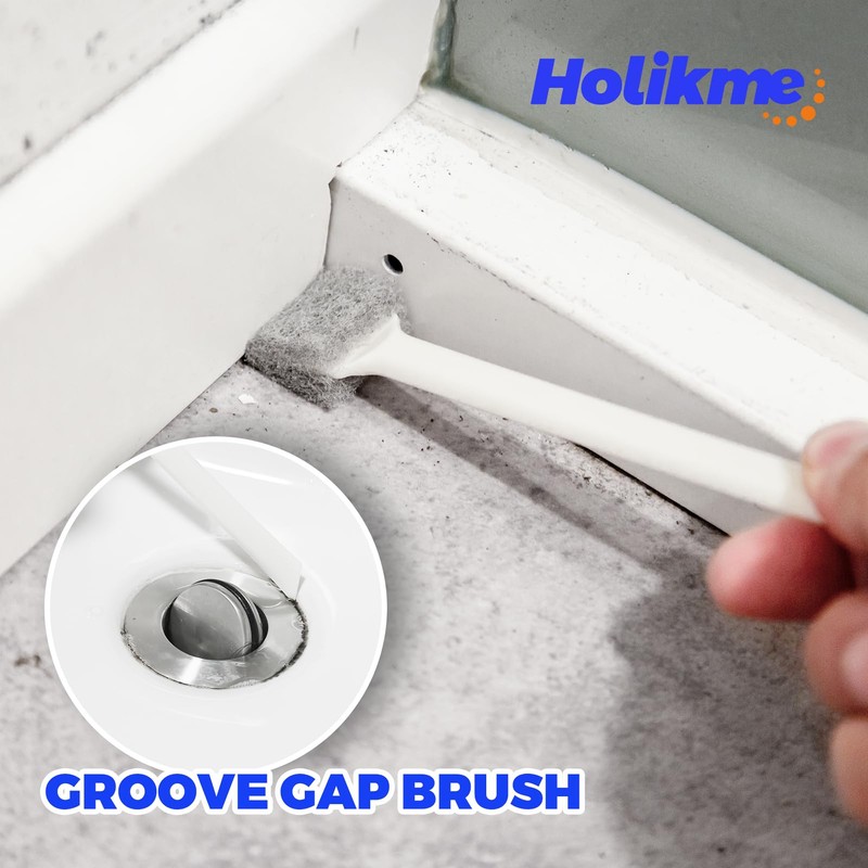 Holikme Cleaning Brush Set, Scouring Pad for Cleaning, Groove Gap