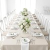 N9R 7 inch White Disposable Plastic Plates, 100PCS Dessert/Salad Plates