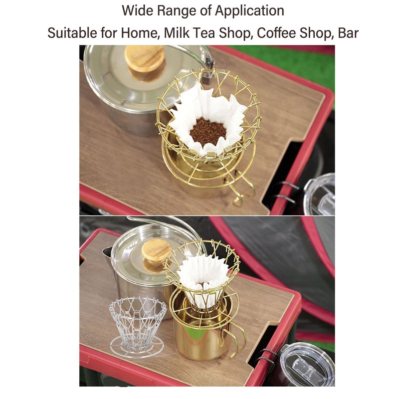 Folding Coffee Drip Rack Stainless Steel Handheld Coffee Filter Cup