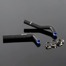 Gplus Silicone Radiator Coolant Hose Tube Clamps Kit Clamps Compatible With Yamaha YFZ 450 YFZ450 2004 2005 2006 2007 2008 2pcs Black