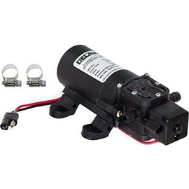 Delavan 2200-201 PowerFlo 12V Demand Diaphragm Pump with 2 Hose Clamps (Bundle, 3 Items)