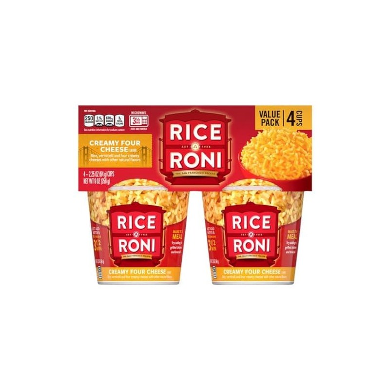 Rice-a-Roni 4pk Cups - Four Cheese