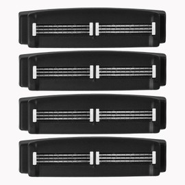 Bearback Shaver Cartridges – 4-Pack Refill Blades for Men’s Back Shaver – Triple Stainless Steel Pivoting Heads – Fits Bearback Handle & Grooming System