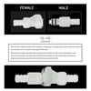 BBTUS 2 Pieces 1/4" 3/8" 5/16" Plastic Hose Barb Valve