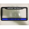 SUPPORT LAW ENFORCEMENT POLICE LIVES MATTER BLUE Black License Plate