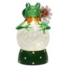 MOMENTS IN TIME Acrylic Frog Snow Globe LED Light-Up Water