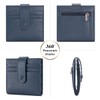 FREYAMIRA Slim Wallet For Women Genuine Leather Small Bifold Credit
