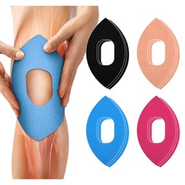 Kinesiotapes Knee Pre-Cut Pack of 12 Kinesiology Physio Tape for Knee Pain, Kinesio Tape Pre-Cut & Waterproof for Sports Knee Stabilisation