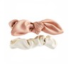 Mud Pie Leather Womens Scrunchie Set, Blush