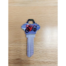 SPORTS MOTORCYCLE PRINTED SCHLAGE SC1 KEYBLANK