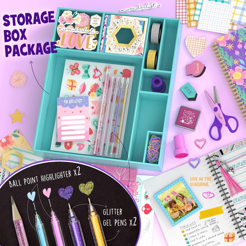 LAOESE 2-Pack Mega DIY Journal Kit - Gifts for Girls