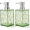 2 Pack Clear Rust Proof Soap Dispenser, Plastic Hand Soap
