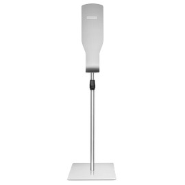 New Star Foodservice 1028904 Freestanding Floorstand for Hand Sanitizer Dispenser, Stainless Steel, Square