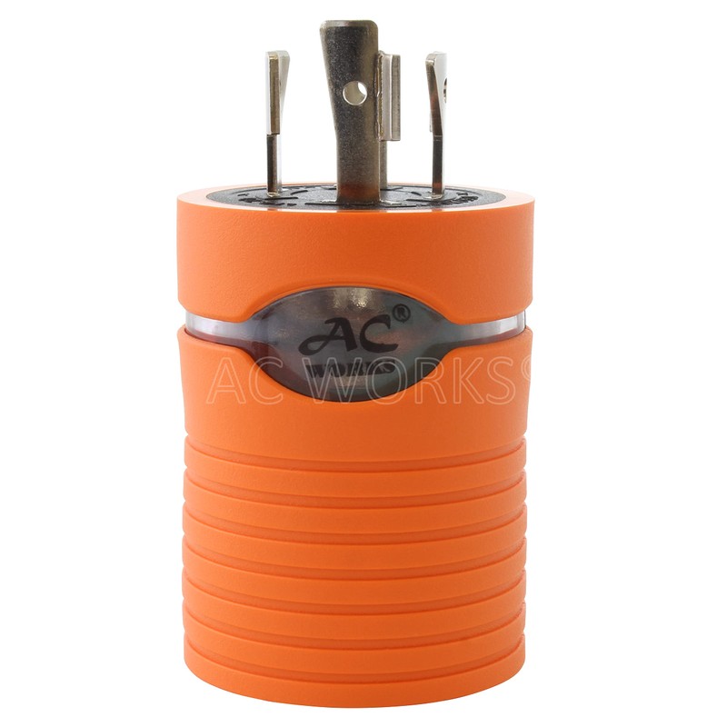 AC WORKS [ADL1420520] Locking Adapter L14-20P 20A 125/250Volt 4Prong Male