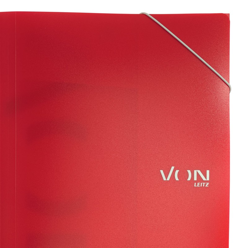 VON Leitz 30070025 A4 Folder with Elastic Band, Polypropylene Plastic,