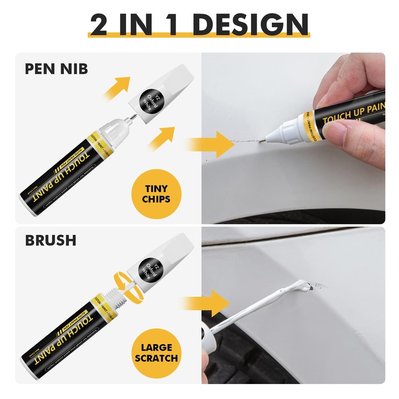 Pholeon (Oxford White (YZ) Car Touch Up Paint for ford,Car
