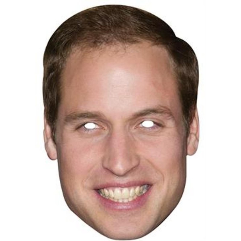 SHATCHI Prince William Face Mask Celebrity Stag Hen Night Party