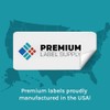 Premium Label Supply Glossy White Square Sticker Labels – 3"