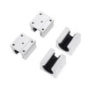 4Pcs SBR12UU Block Linear Rail Bearing Slide 12mm Aluminum Open