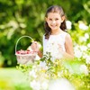 MAGICLULU Small Wicker Basket: Willow Flower Girl Basket Woven Willow