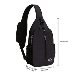 Waterfly Sling Bag Backpack Shoulder Crossbody Bag Chest Bags Hiking Casual Daypack for Men Women