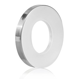 Vessel Sink Mounting Ring for Home Bathroom Glass Vessel Sink Base Mounting Ring by Plastic,Silver Compatible with VIGO, Aquaterior Inside Diameter: 1.58"