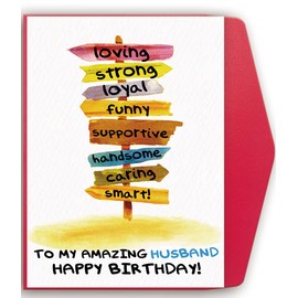 Mcduldul Husband Birthday Card from Wife | Happy Birthday Card Gifts for Husband | Romantic Bday Card