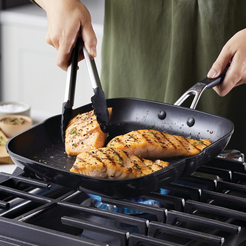 KitchenAid 84808 Hard Anodized Nonstick Square Grill Pan/Griddle with Pour