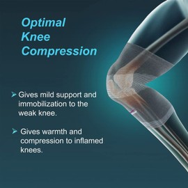 Tynor Knee Cap Comfeel, 180g - Relieve Pain & Stiffness, Improve Support, Mobility and Comfort for Everyday Use - Single Pair Size-XL