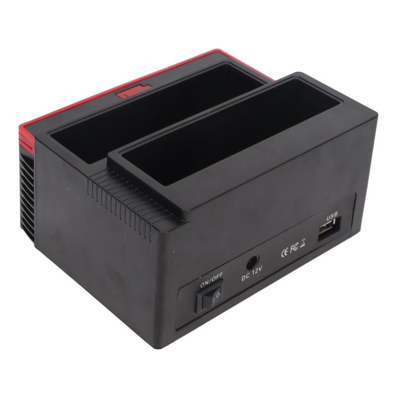 Hard Drive Docking Station USB2.0 Dual Bay 12TB Support OTB