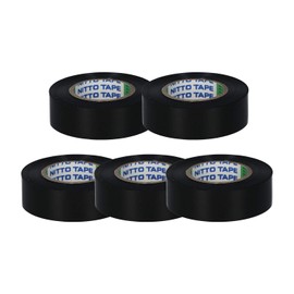 ニトムズ ビニルテープ No.21 黒 5巻パック 19mm×10m J2537